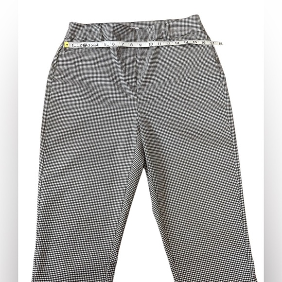 NWOT, Penningtons, Plus Size Ankle Pants, 14W, Black & White (Houndstooth) - Picture 4 of 9